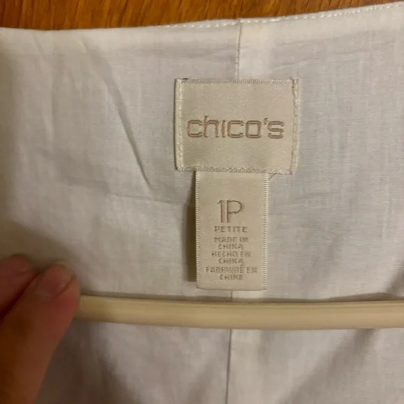 Chico's Petite Embroidered-Trim Maxi Dress Size M Petite - Picture 2 of 5